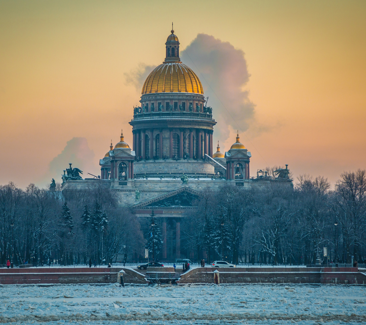 Screenshot №1 pro téma Saint Isaacs Cathedral in Saint Petersburg 1440x1280