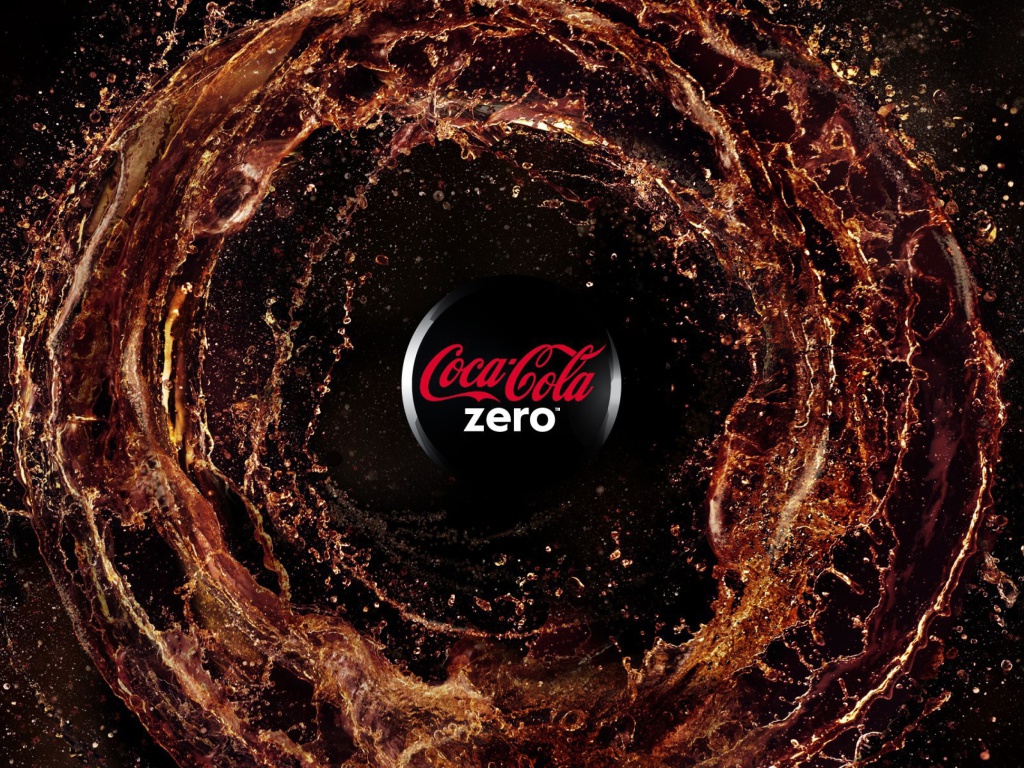 Обои Coca Cola Zero - Diet and Sugar Free 1024x768