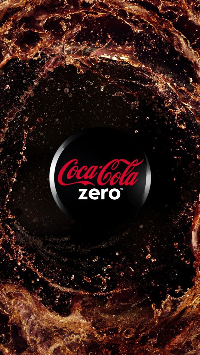 Обои Coca Cola Zero - Diet and Sugar Free 640x1136
