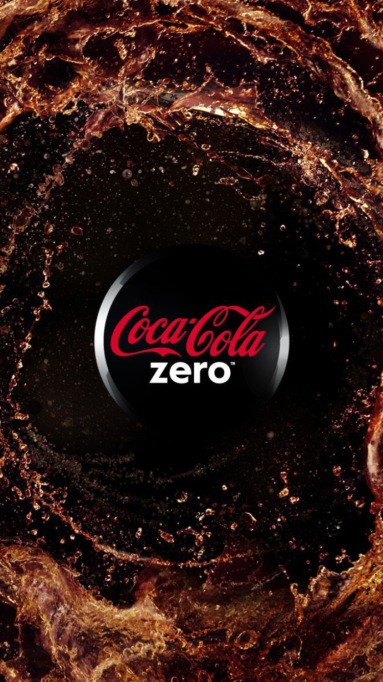 Обои Coca Cola Zero - Diet and Sugar Free 750x1334