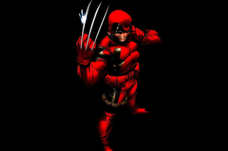 Kostenloses Wolverine in Red Costume Wallpaper für Android, iPhone und iPad