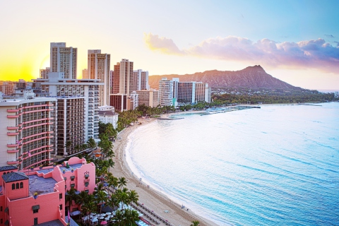 Fondo de pantalla Waikiki Beach Hawaii 480x320