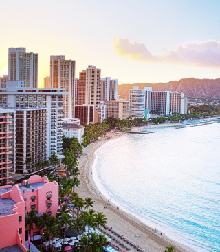 Waikiki Beach Hawaii - Obrázkek zdarma pro 480x640
