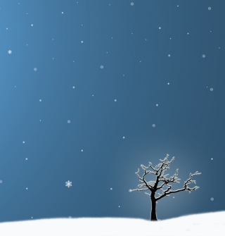 Last Winter Tree sfondi gratuiti per iPad mini