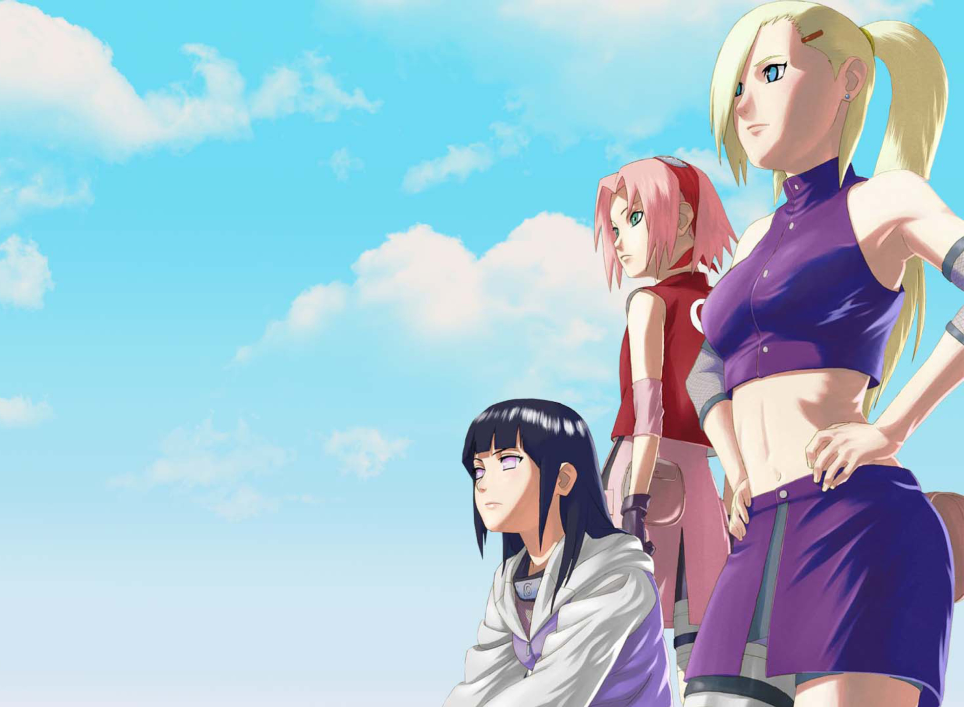 Naruto Girls - Sakura and Hinata Hyuga screenshot #1 1920x1408