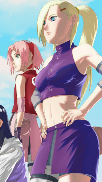 Screenshot №1 pro téma Naruto Girls - Sakura and Hinata Hyuga 360x640