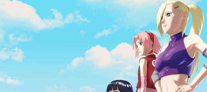 Screenshot №1 pro téma Naruto Girls - Sakura and Hinata Hyuga 720x320