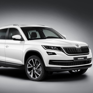 Kostenloses Skoda Kodiaq White Wallpaper für iPad mini