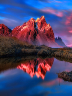 Screenshot №1 pro téma Beautiful Red Sunset Landscape 240x320