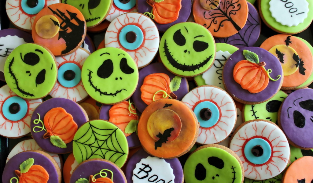 Scary Cookies wallpaper 1024x600