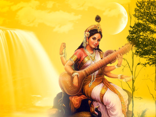 Das Saraswathi God Wallpaper 320x240