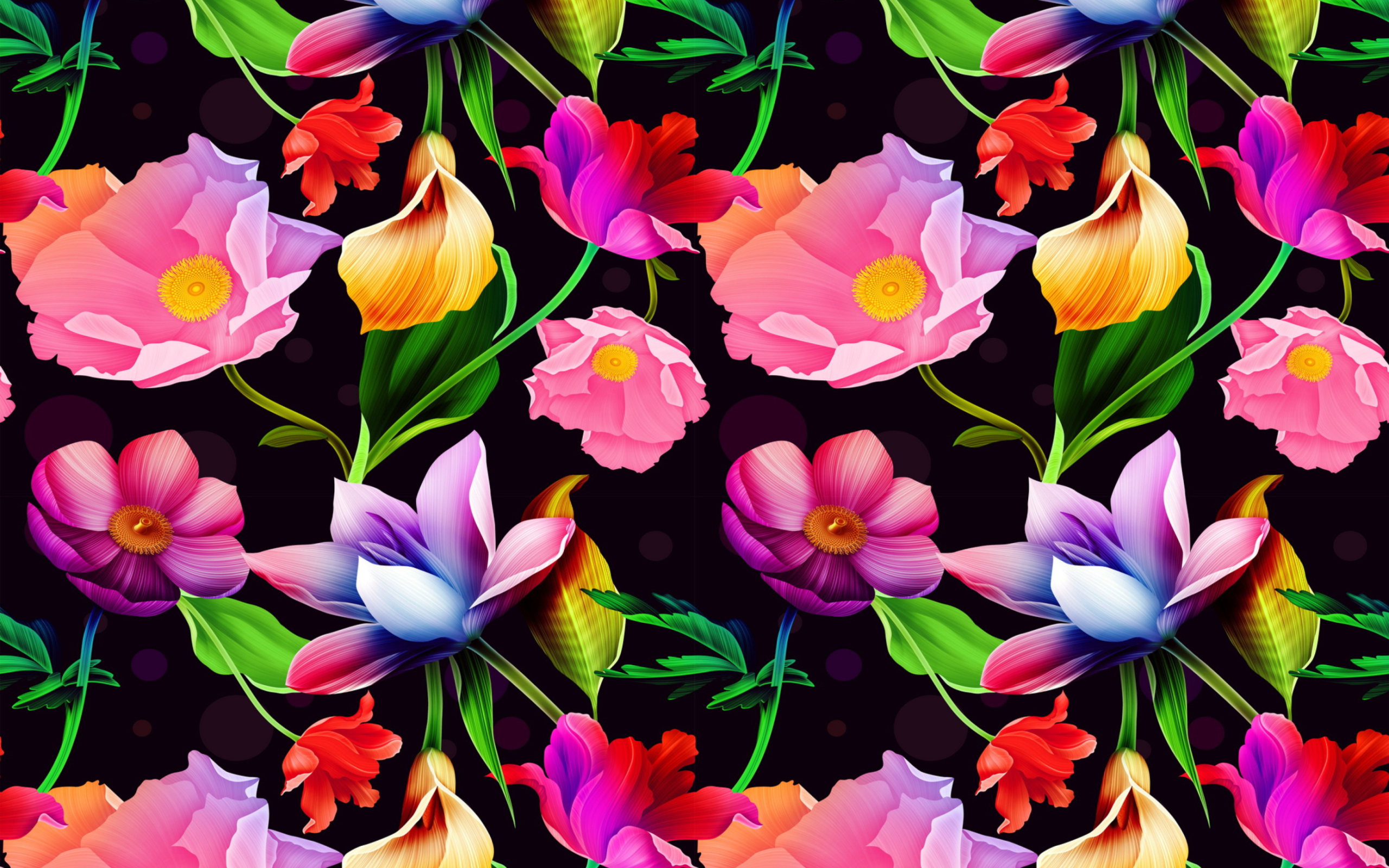 Colorful Flowers screenshot #1 2560x1600