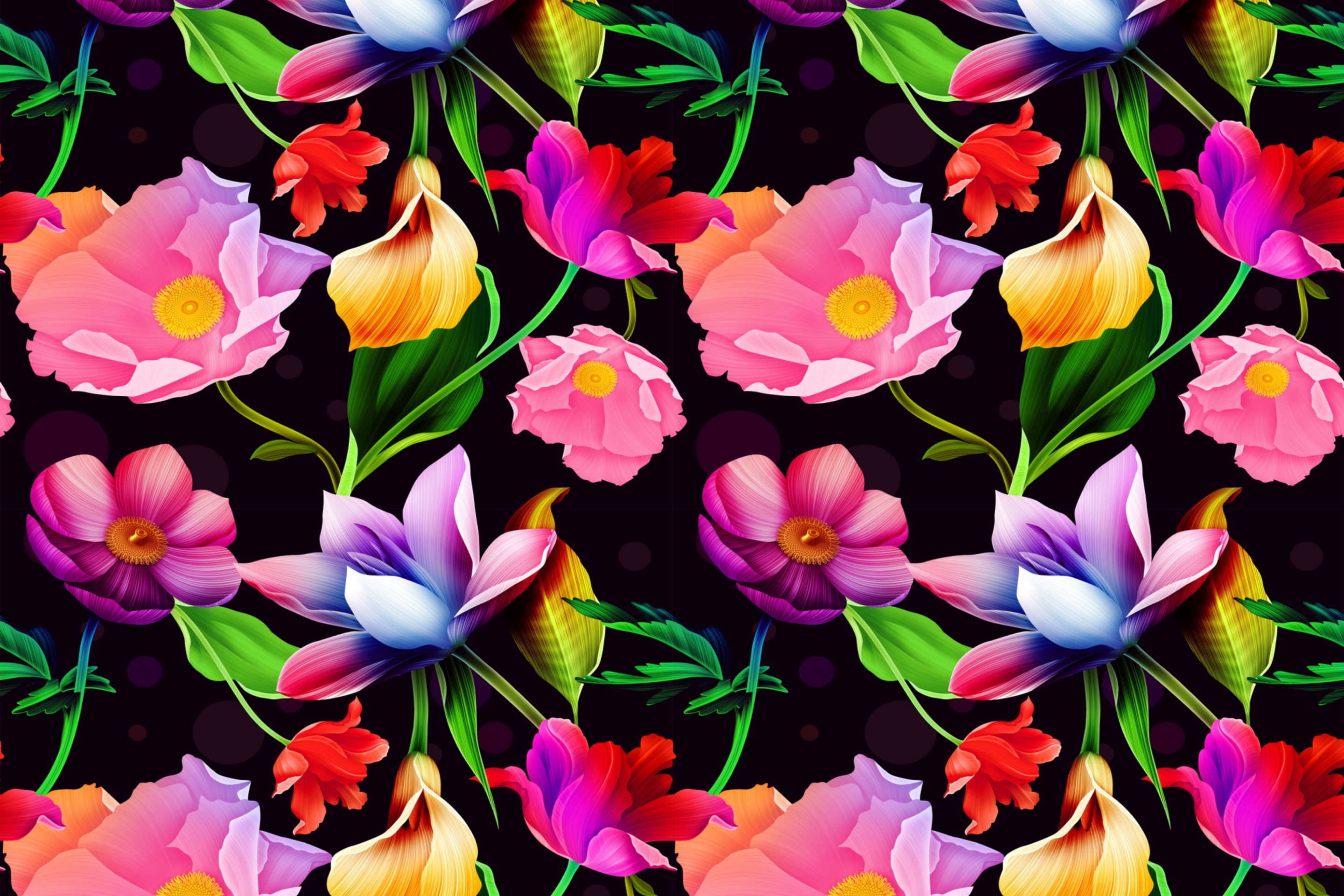 Sfondi Colorful Flowers 2880x1920