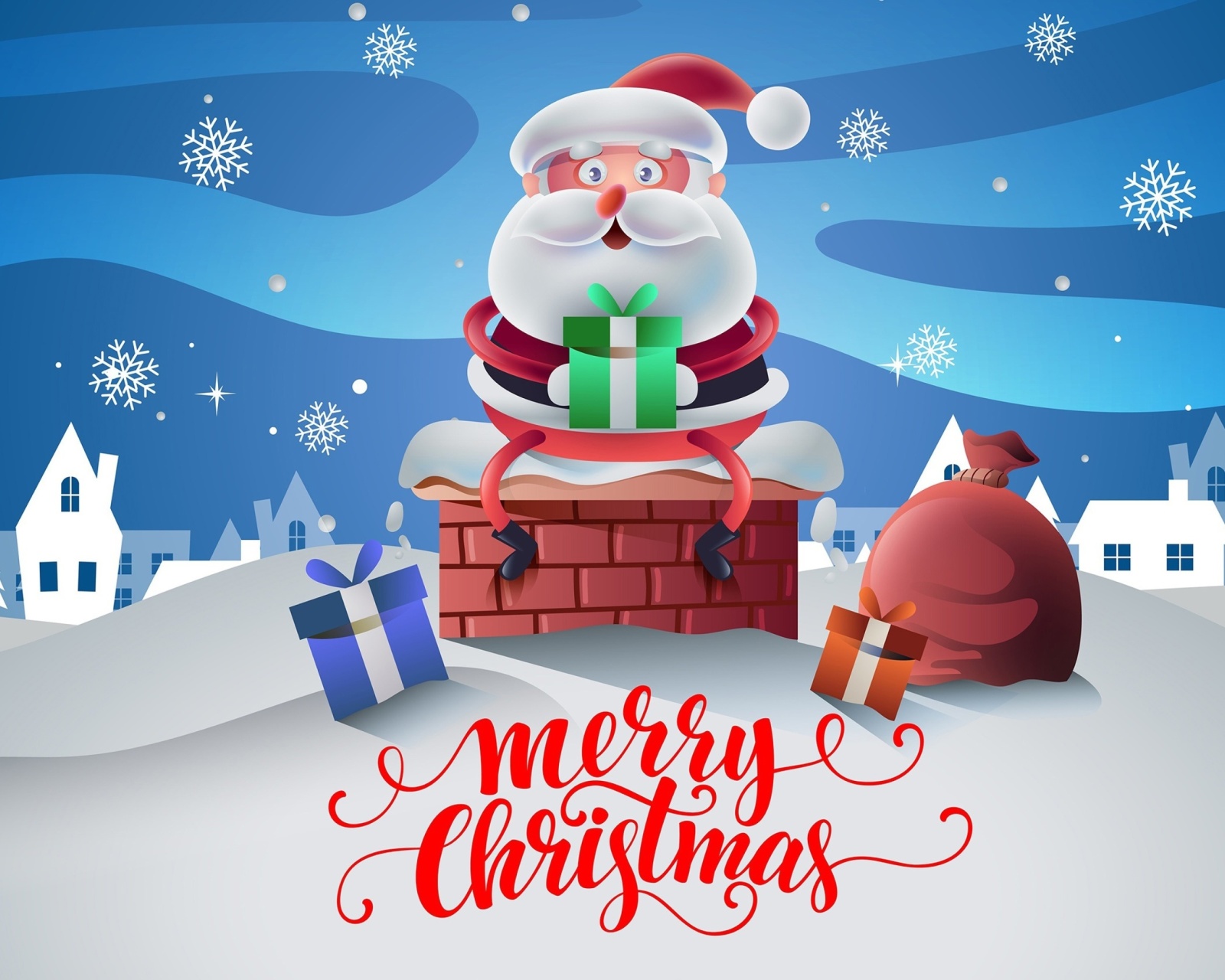 Обои Santas Christmas Song 1600x1280