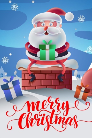 Fondo de pantalla Santas Christmas Song 320x480