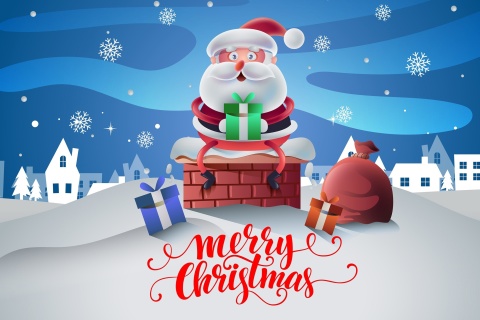 Screenshot №1 pro téma Santas Christmas Song 480x320