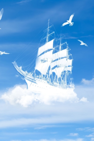 Screenshot №1 pro téma Dreamy Clouds 320x480