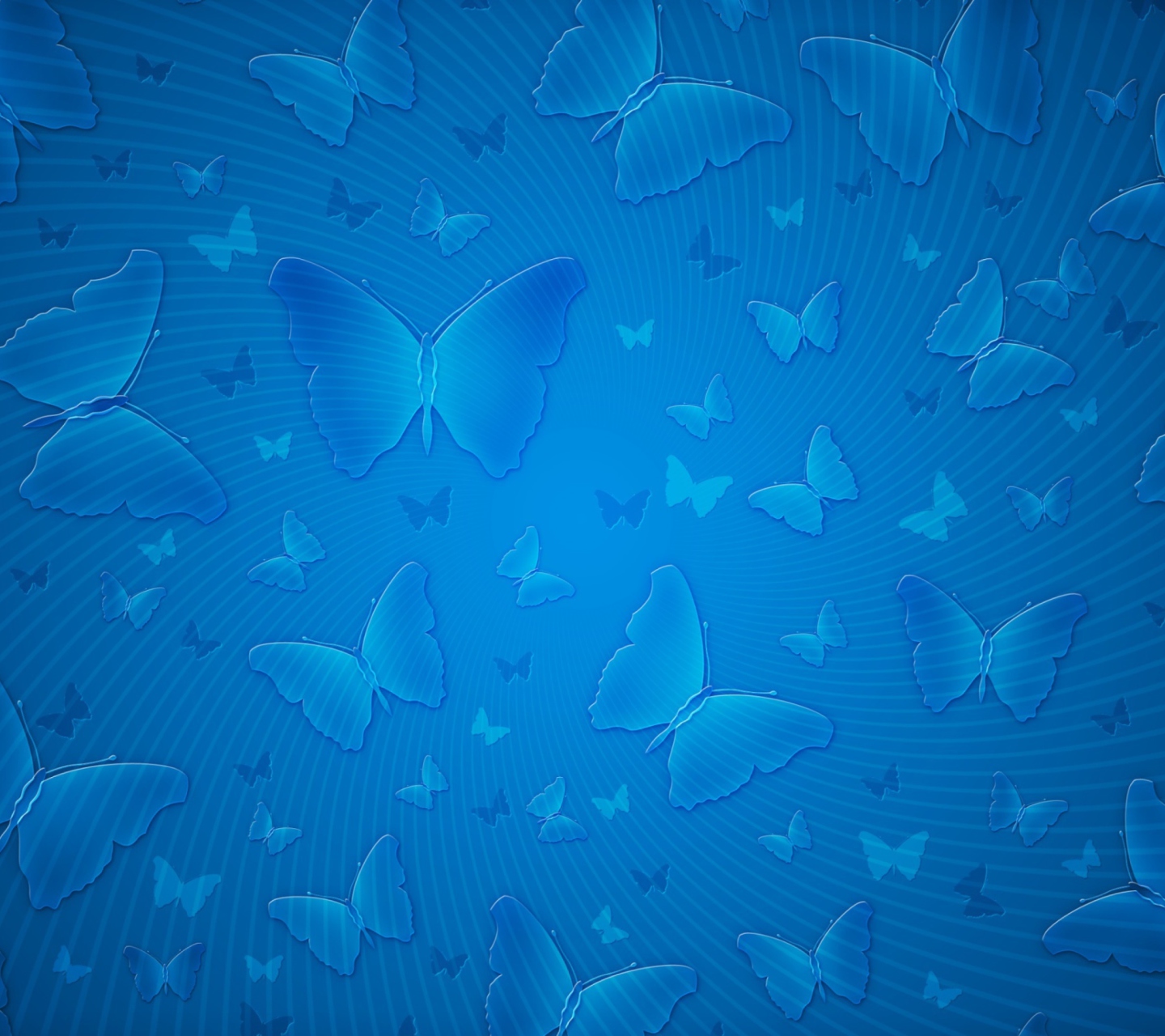 Das Blue Butterflies Wallpaper 1440x1280