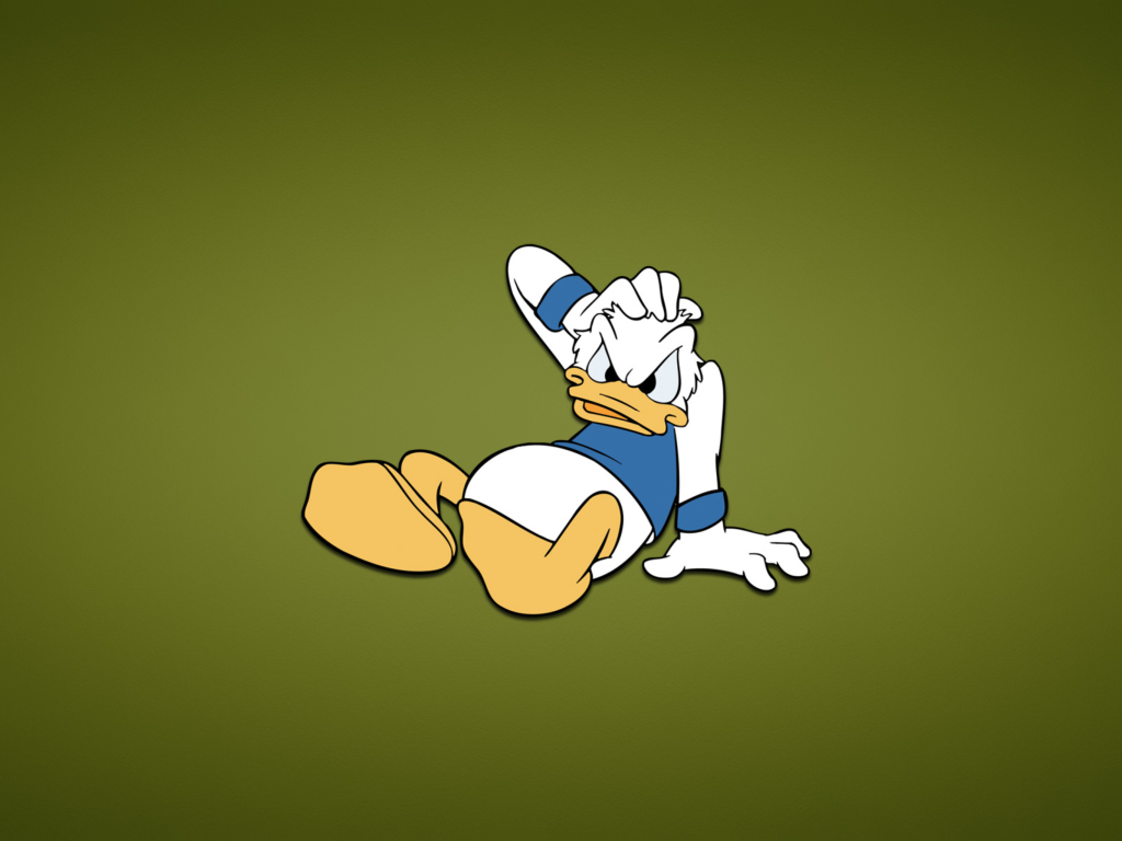 Обои Funny Donald Duck 1024x768