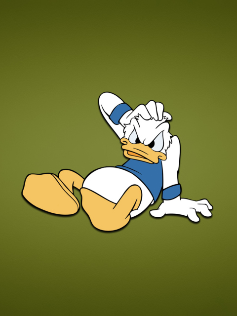 Обои Funny Donald Duck 480x640