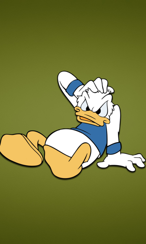 Обои Funny Donald Duck 480x800