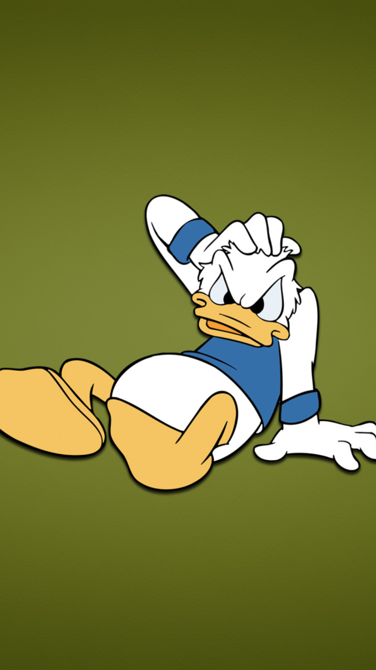 Обои Funny Donald Duck 750x1334