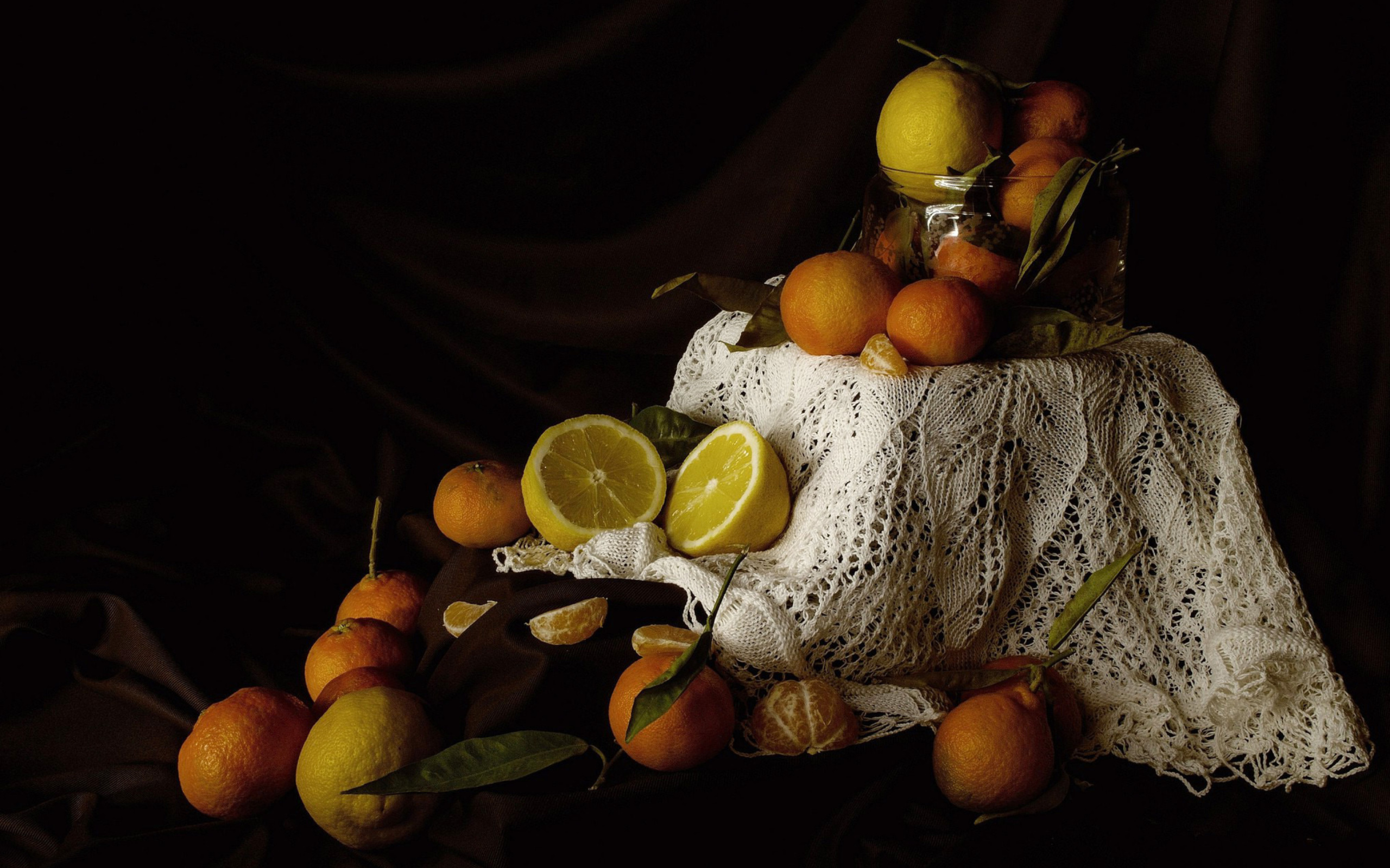Das Still Life with Fruit Wallpaper 2560x1600