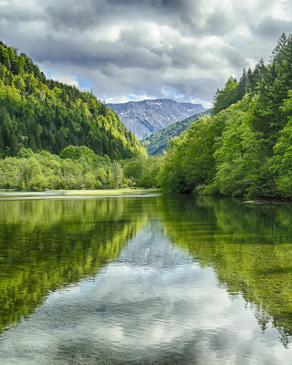 Shine on Green Lake, Austria - Obrázkek zdarma pro 640x960