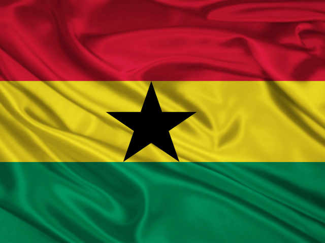 Ghana Flag wallpaper 640x480
