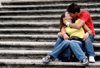 Kissing Couple - Obrázkek zdarma pro 1280x960