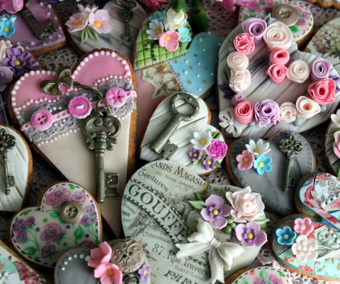 French Vintage Style Cookies screenshot #1 480x400