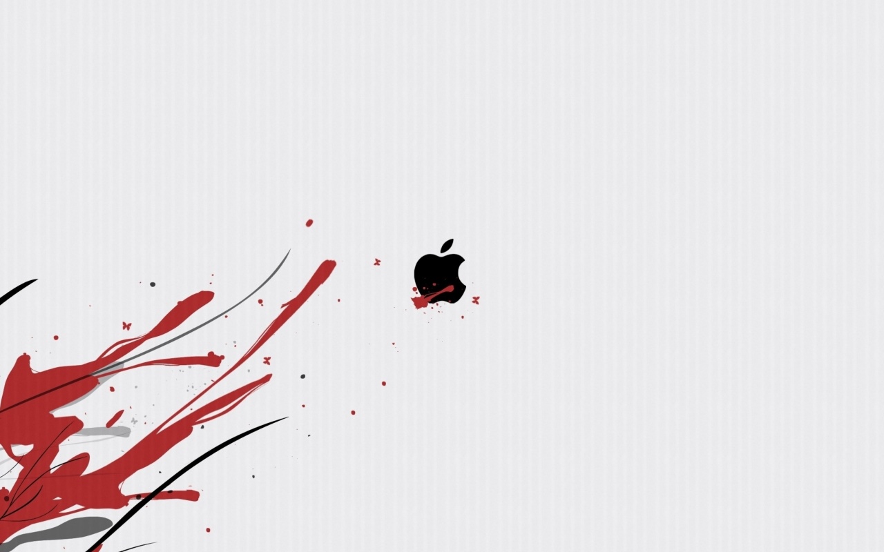 Black Apple Logo screenshot #1 1280x800