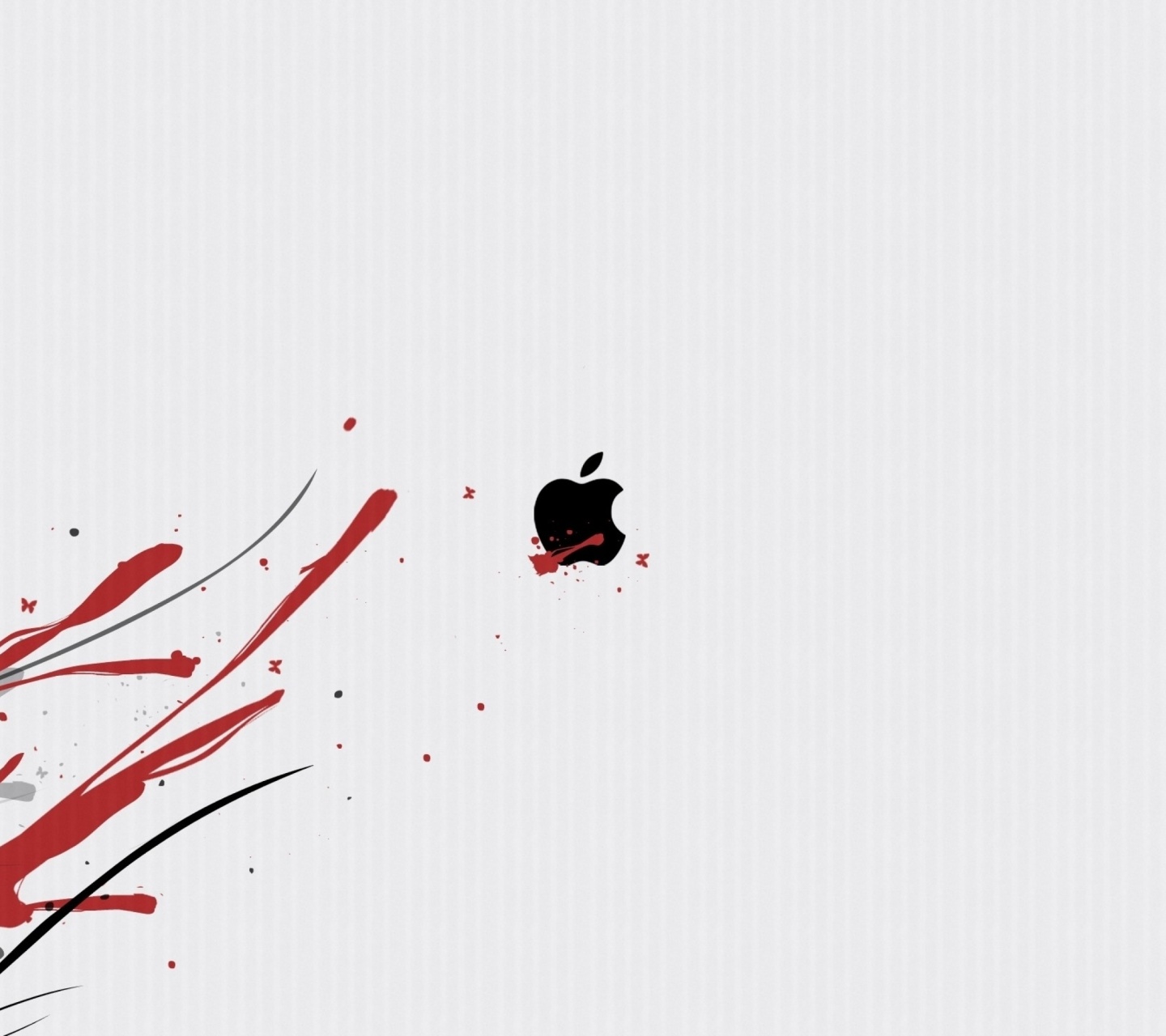 Black Apple Logo wallpaper 1440x1280