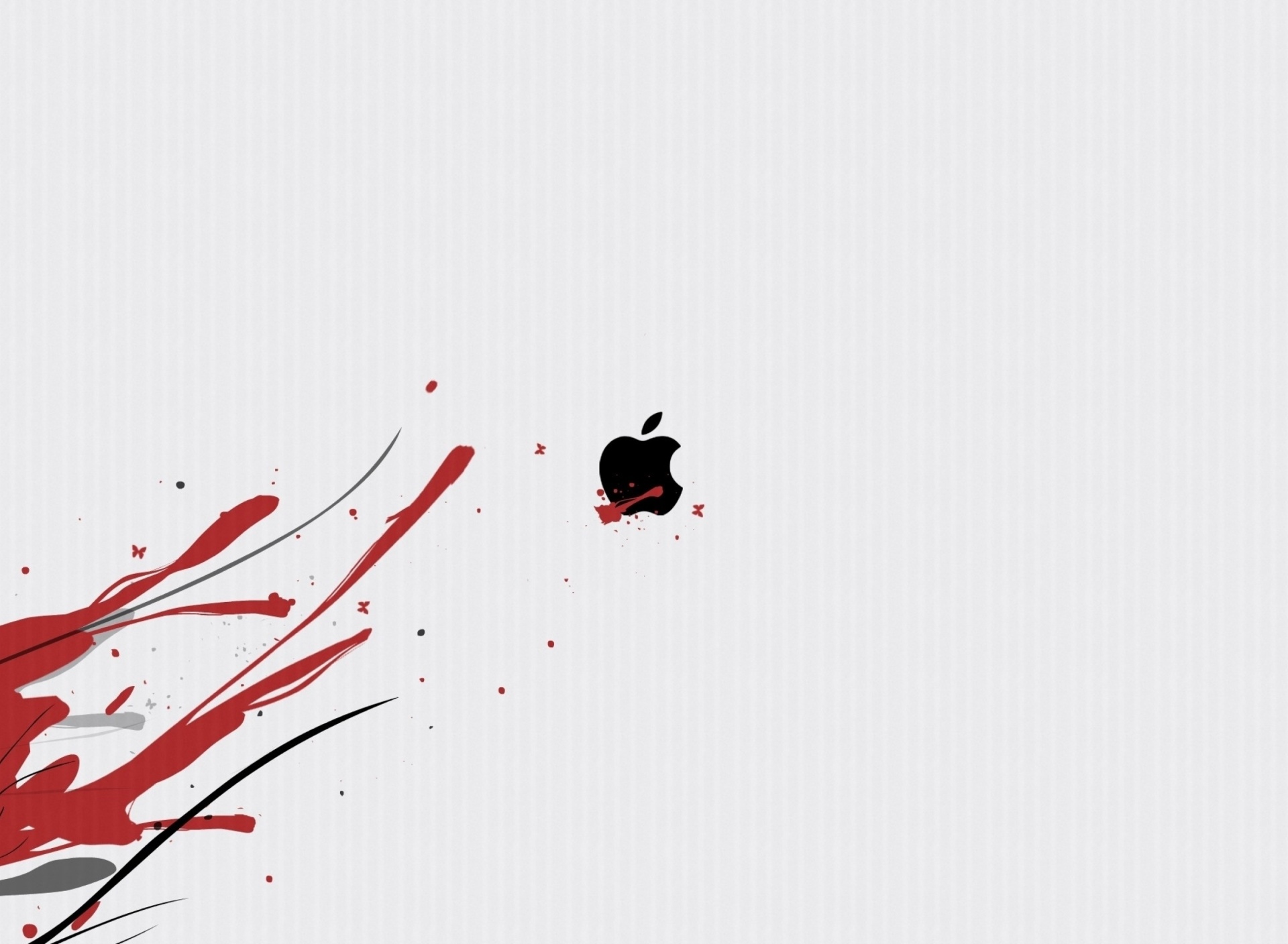 Fondo de pantalla Black Apple Logo 1920x1408