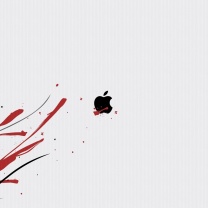 Das Black Apple Logo Wallpaper 208x208