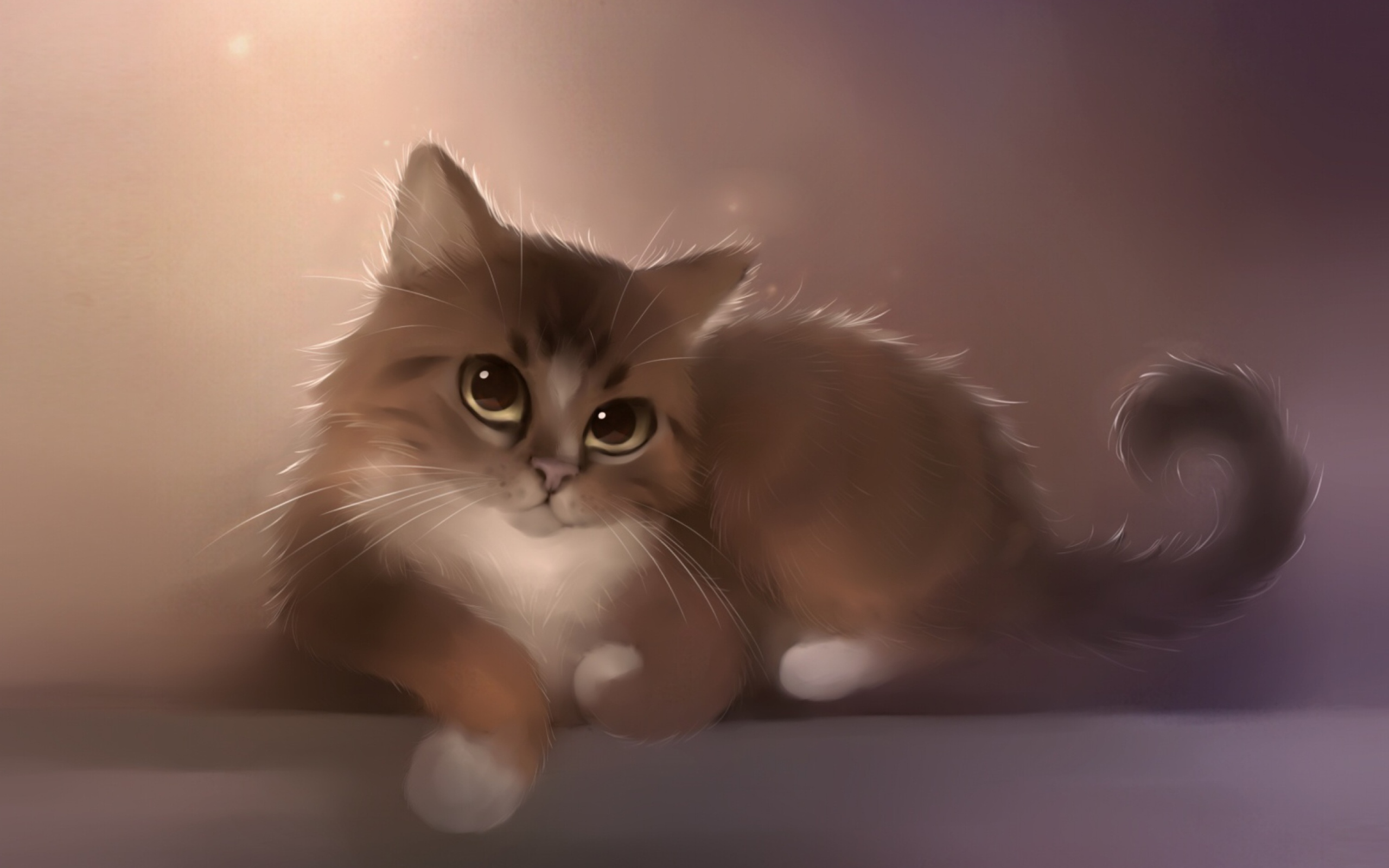 Screenshot №1 pro téma Good Kitty Painting 2560x1600