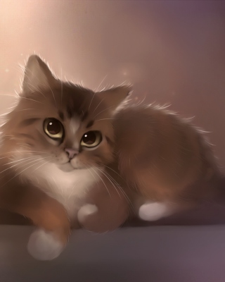 Good Kitty Painting - Obrázkek zdarma pro Nokia C5-03