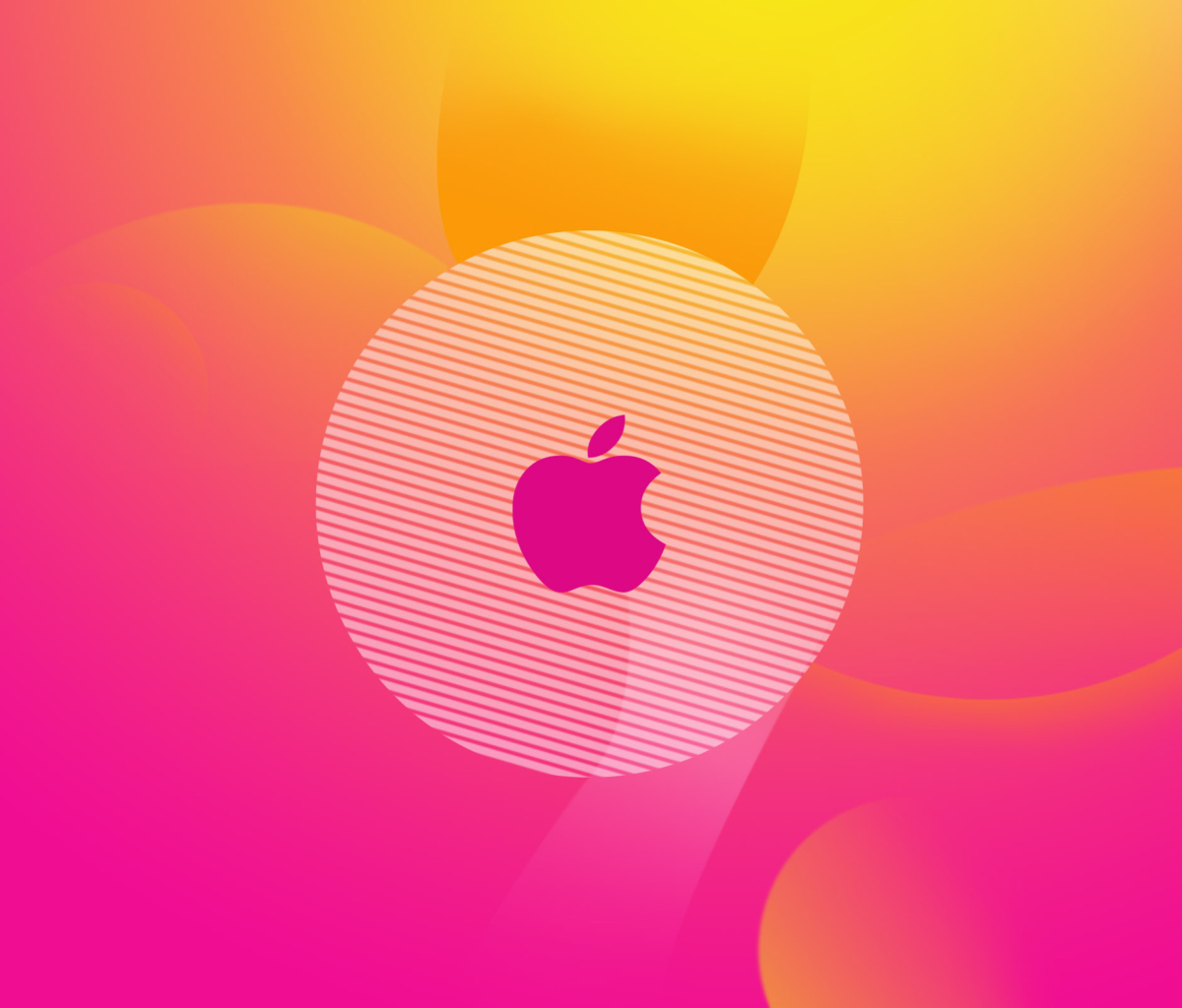 Pinky Apple Logo wallpaper 1200x1024