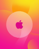 Fondo de pantalla Pinky Apple Logo 128x160