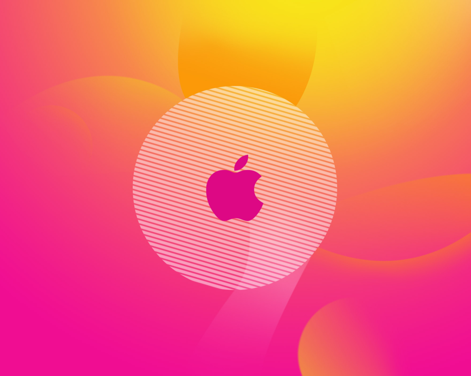 Das Pinky Apple Logo Wallpaper 1600x1280
