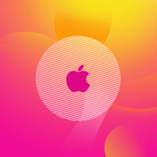Pinky Apple Logo - Obrázkek zdarma pro iPad mini 2