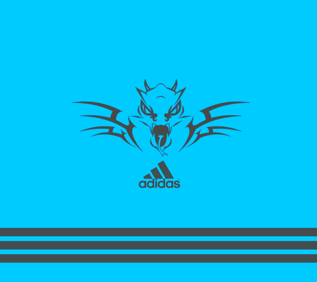 Fondo de pantalla Adidas Blue Background 1080x960