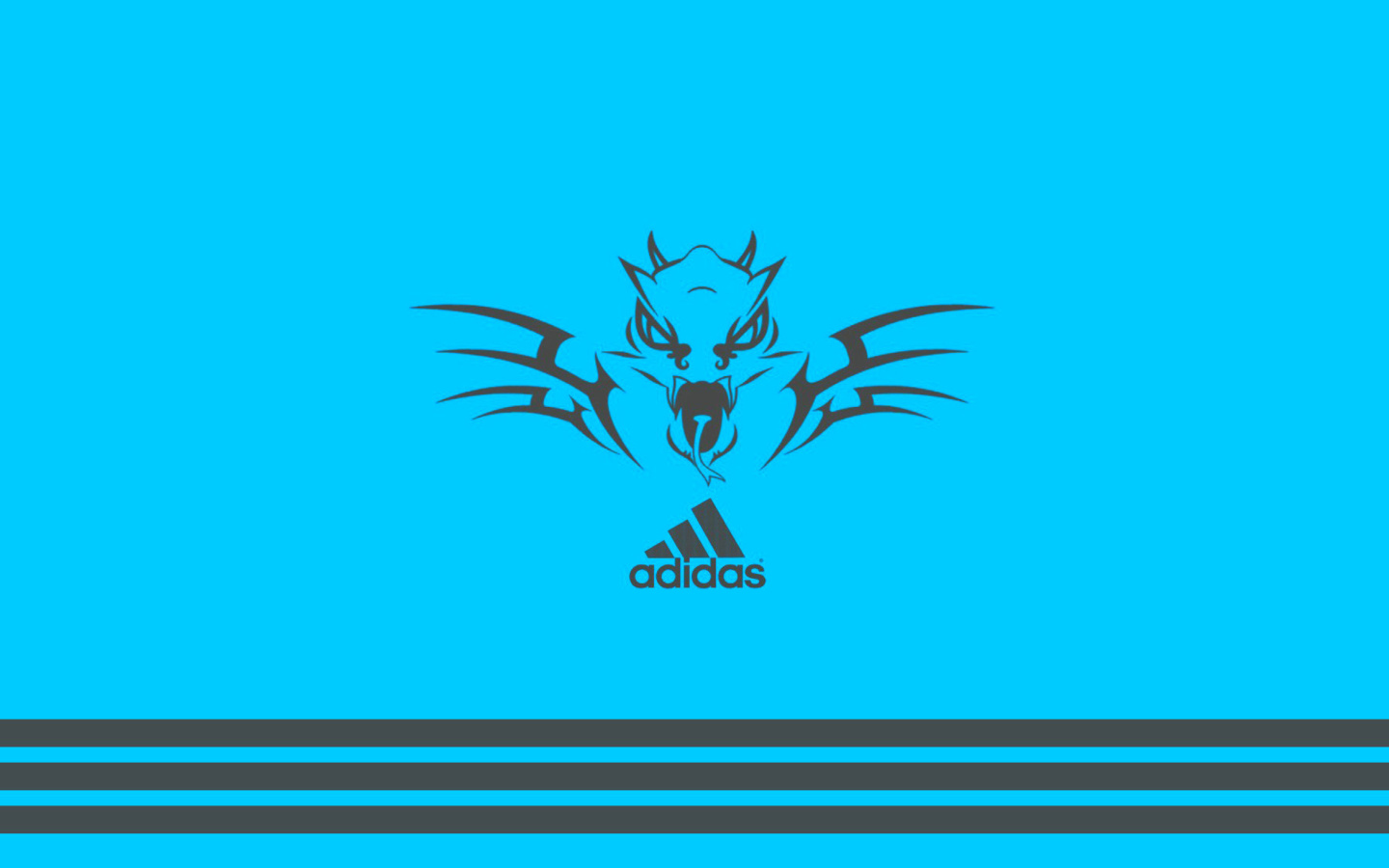 Sfondi Adidas Blue Background 1440x900