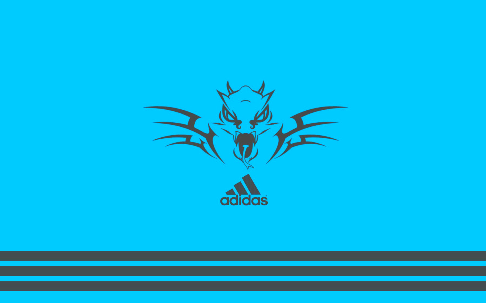 Screenshot №1 pro téma Adidas Blue Background 1680x1050