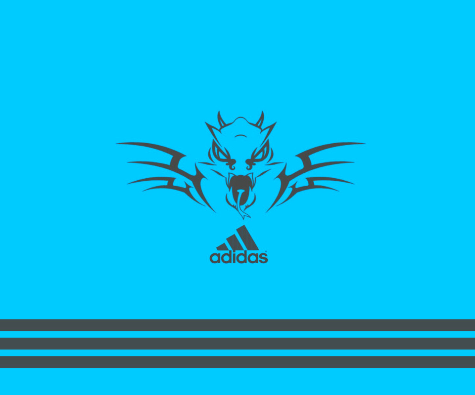 Sfondi Adidas Blue Background 960x800