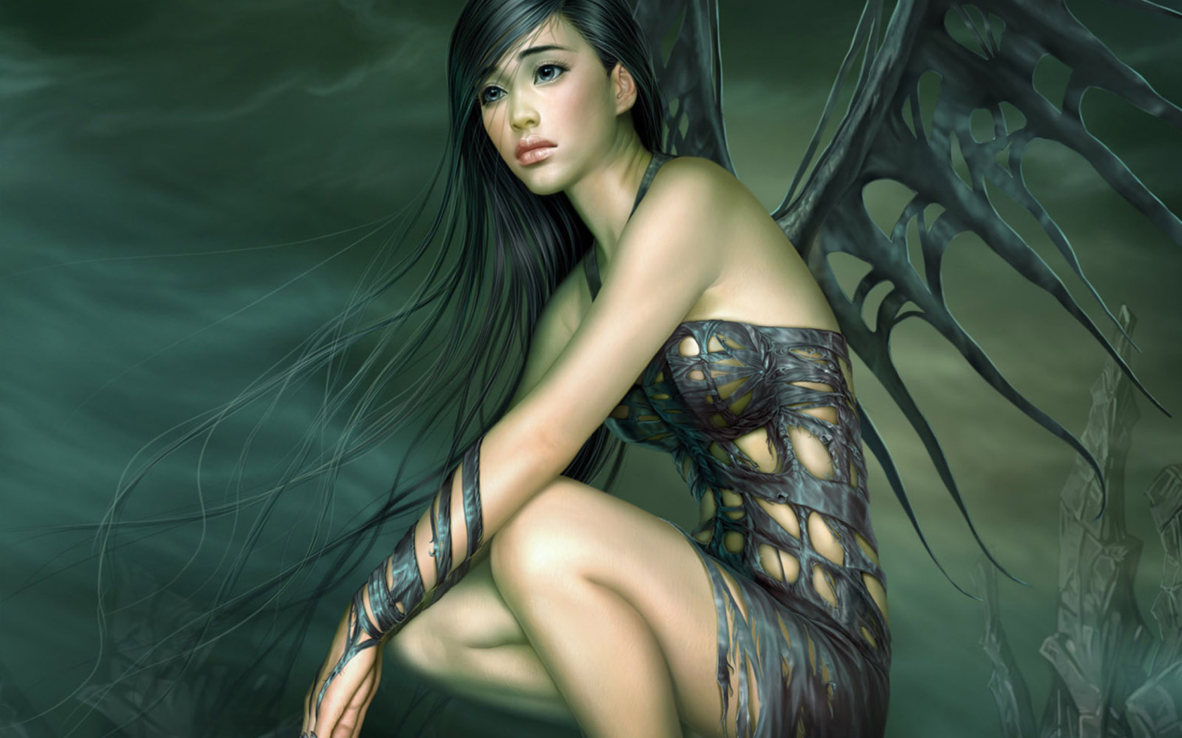 Обои Fantasy Girl Art 1680x1050