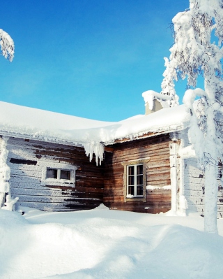 Winter House - Obrázkek zdarma pro Nokia X2-02