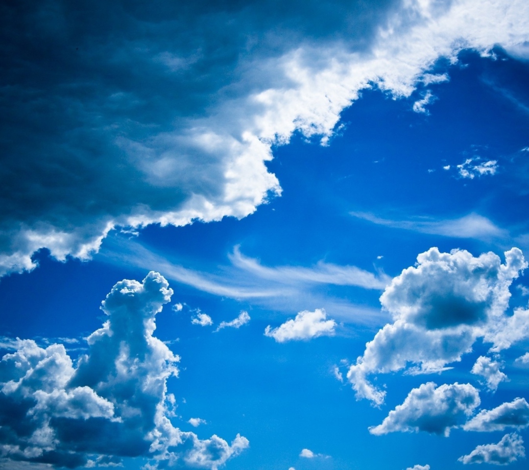 Screenshot №1 pro téma Blue Sky And Clouds 1080x960