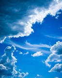 Screenshot №1 pro téma Blue Sky And Clouds 128x160