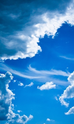 Sfondi Blue Sky And Clouds 240x400